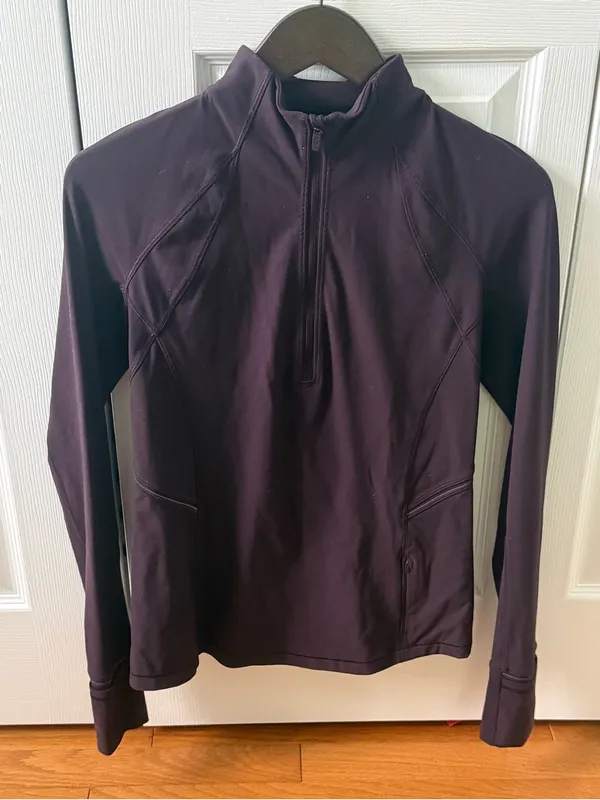 Lululemon Fresh Tracks 1/2 Zip in Black Cherry - Image 3