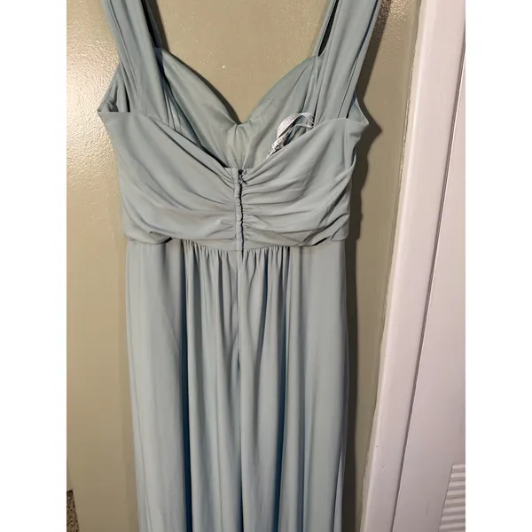 Celebrate DB Studio Womens Sz 10 Jersey Twist Knot Empire Waist Dress Dusty Sage - Image 9