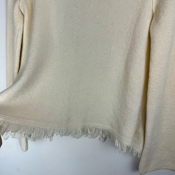 Anthropologie Akemi Kin Wool Alpaca Turtleneck Sweater Sz Small Fringe Trim - Image 10