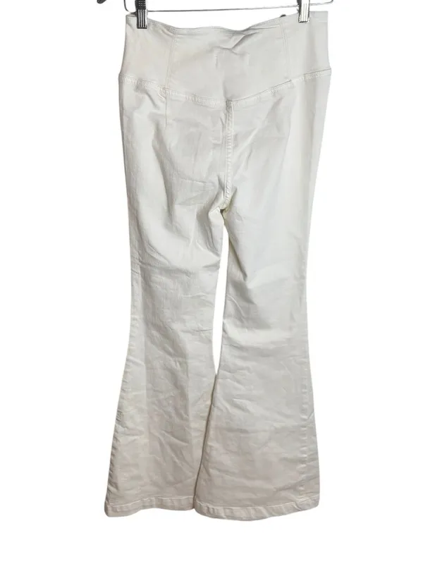 Free People We the Free Venice Beach flare jeans in worn white 27 - Image 3