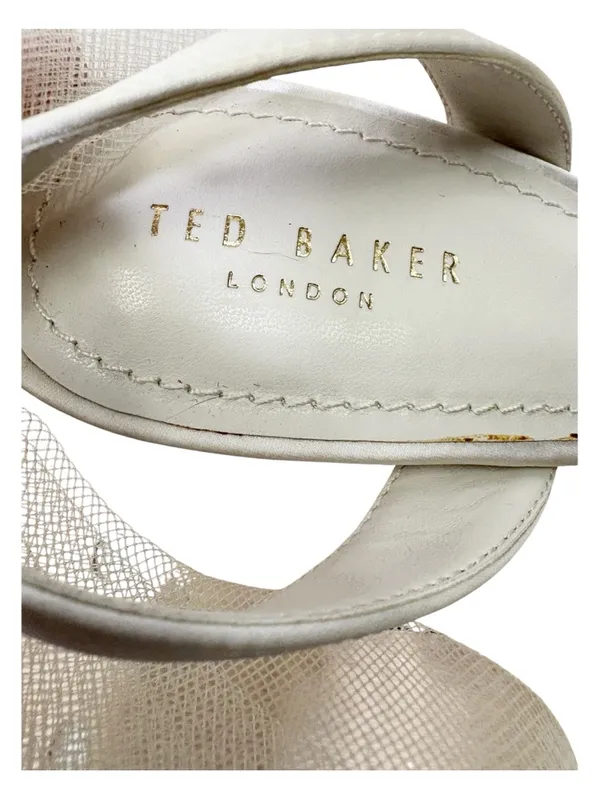 TED BAKER Harinaa Satin Organza Bow Sandal Heels Size 40 - Image 8