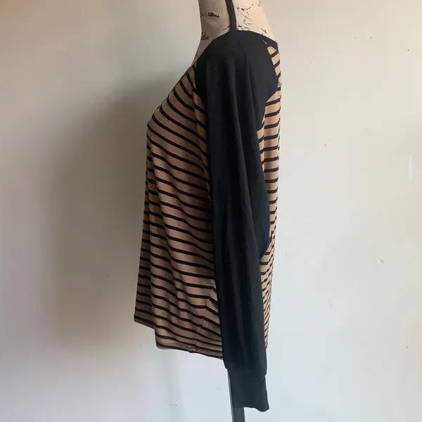 Cielo Top Striped Black Tan Medium - Image 6