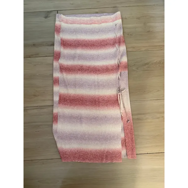 NEW Jessica Simpson Loti Pull On Lace Up Ribbed Sweater Skirt L - Image 4