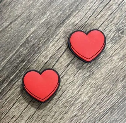 Heart Love Charm For Crocs Shoe Charms - 2 Pieces - Image 2
