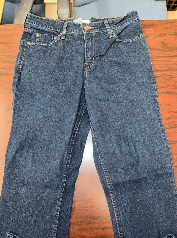 Levi's Signature At Waist Bootcut Dark Wash Denim Jeans Size 10 Short - Image 2