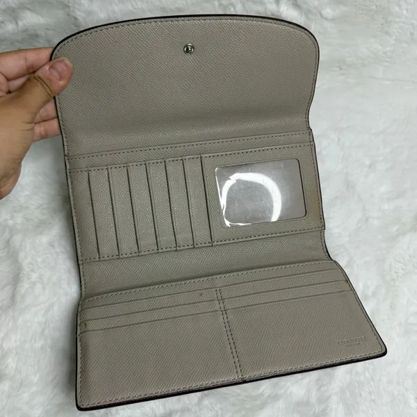 COACH Gray Trifold Wallet - Image 6