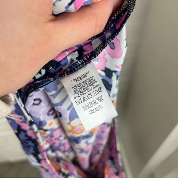 LOFT Multi Color Floral Side Ruffle Skirt Size M - Image 4
