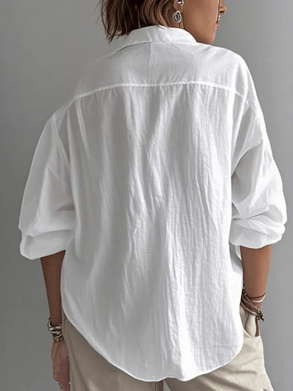 Women's solid color shirt - Image 2