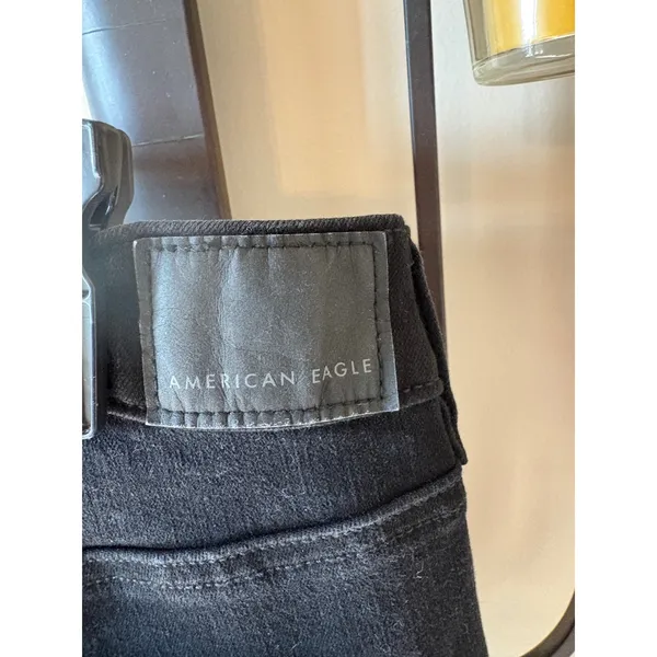 American Eagle High Rise Dream Stretch Jegging Proper Black 10 Short 30W 2654 - Image 7