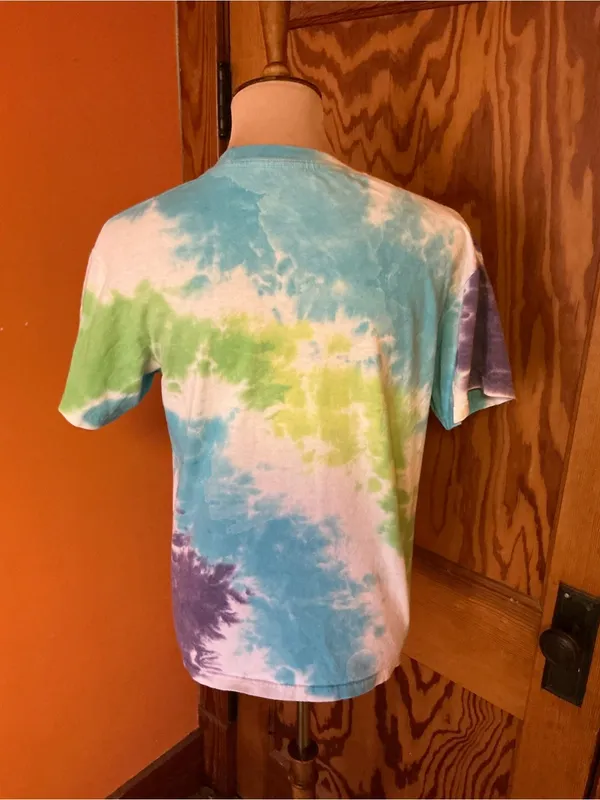Liquid Blue Grateful Dead Dancing Bear Tie Dye Graphic Tee Small - Image 8