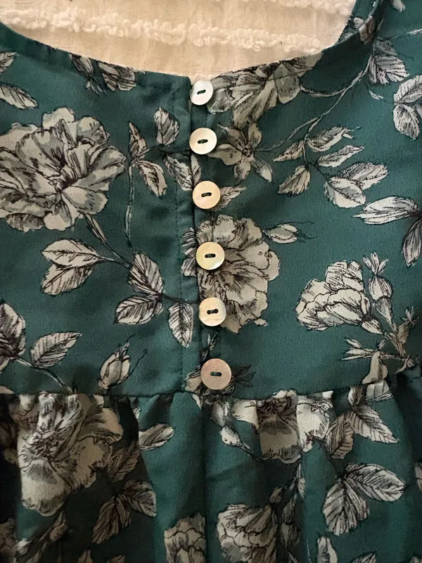 Teal Urban Outfitters Romper Floral xs - Image 3