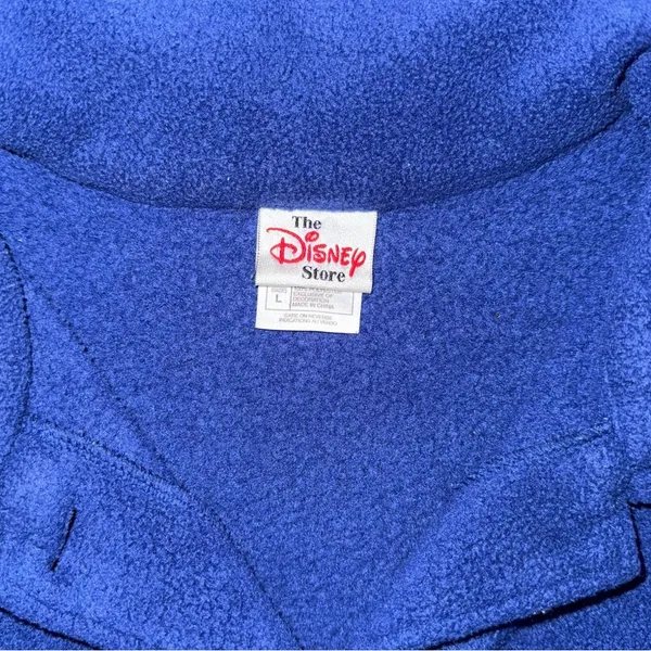 VTG 90s Disney Store Fleece Jacket Large Snow White Seven Dwarfs Embroidered - Image 5