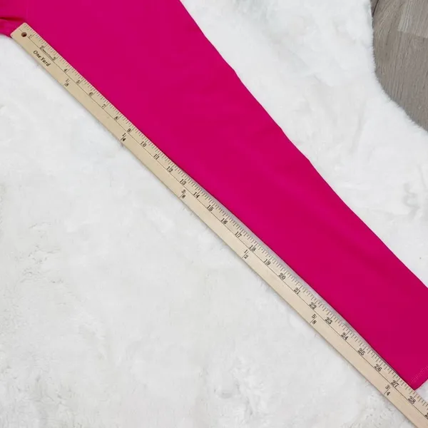 Aerie Mid Rise Ankle Length Leggings Bright Berry Pink XS‎ - Image 10