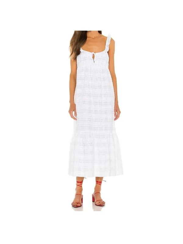Lovers & Friends Rosine Midi Dress Size XS White Cottagecore Coastal Summer Chic - Image 2