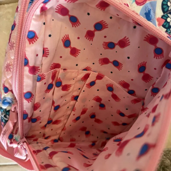 Vera Bradley Harry Potter Luna Medallion Lovegood Pink Sling Backpack Universal - Image 3