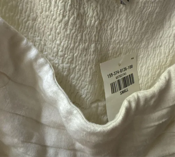 Abercrombie Dress White Mini Linen - Image 7