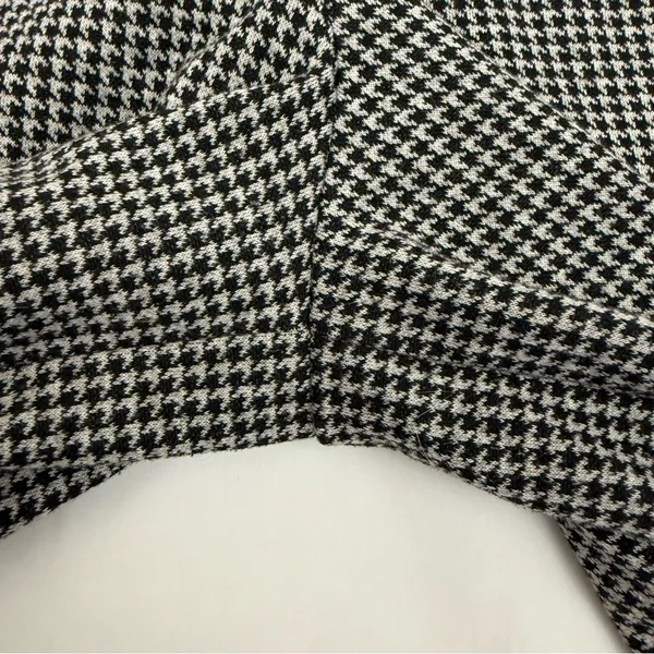Free People Josie Houndstooth Wide Leg Pants Trousers Black White High Rise Boho - Image 13