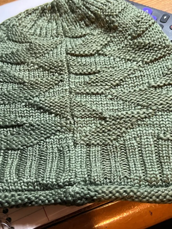 Duluth Trading Color Olive Green Women’s Slouchy Knit Beanie Cap - Image 3