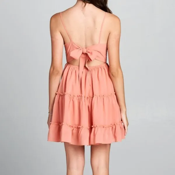 Vanilla Bay Pink ruffle dress - Image 2