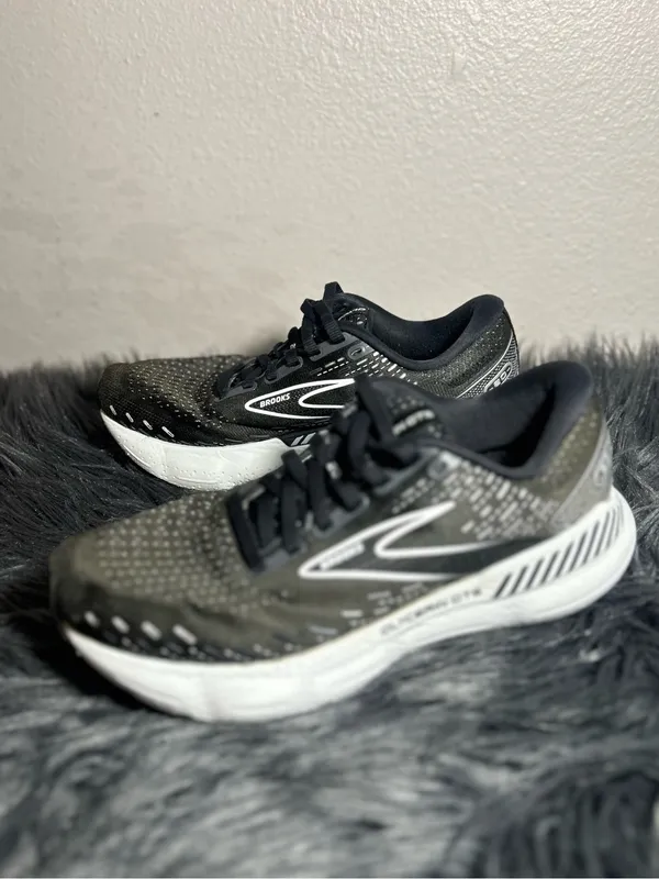 Brooks Glycerin GTS 20 Black Green Running Sneakers Size 8 - Image 6