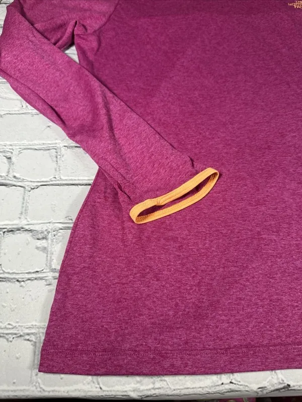 The North Face Lightweight Hoodie Women’s L Flash Dry Long Sleeve Pink Orange - Image 13