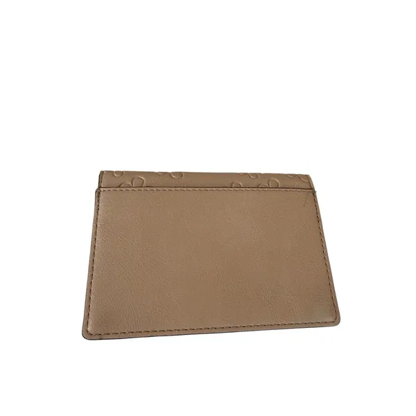 Frye and Co Women's Credit Card Bi-fiold Wallet Vegan Leather Beige Floral - Image 3