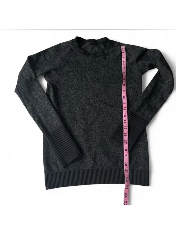 Lululemon Women Rest Less Pullover Lightweight Sweater Gray - Image 4