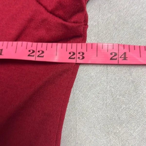 Shein Curve‎ 4XL Red Lune Twist Front V Neck Tshirt Dress Office Corporate Work - Image 9