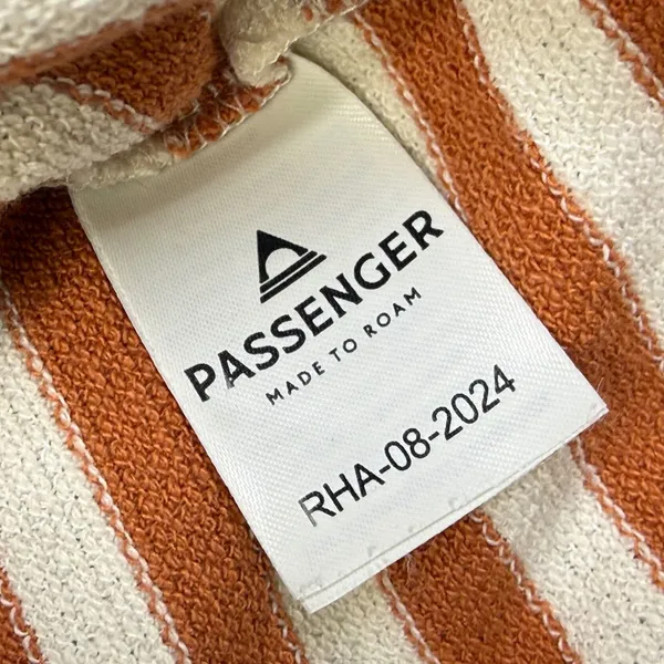 Passenger Striped Long Sleeve Knit Top Rust Orange‎ White Size M RHA-08-2024 - Image 5