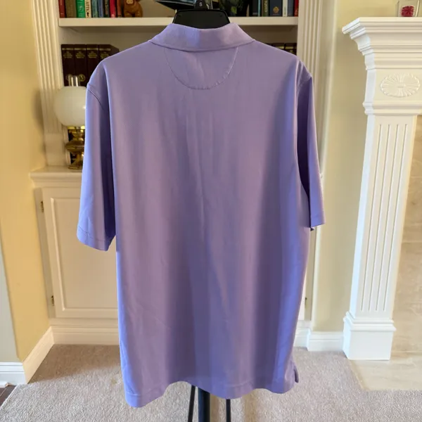 Bobby Jones Purple Golf Short Sleeve Polo Shirt - Image 2