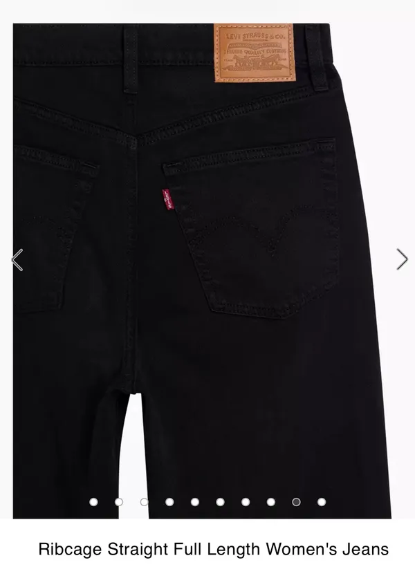 Levi’s Black Jeans Ribcage Straight  - Image 10