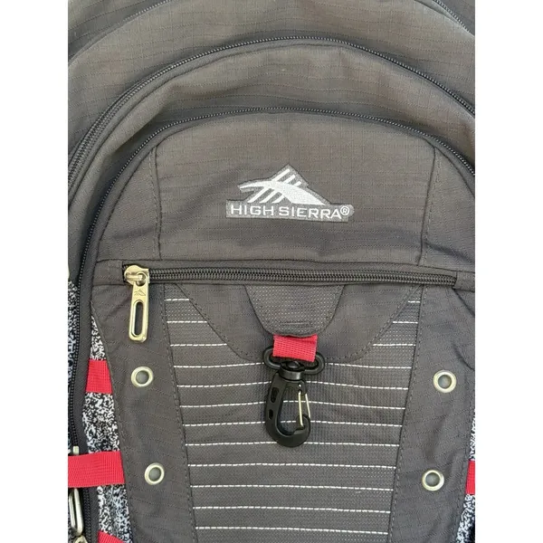 HIGH SIERRA Unisex Tactic Backpack 17” Laptop Pocket Gray Red Outdoor Travel Bag - Image 4