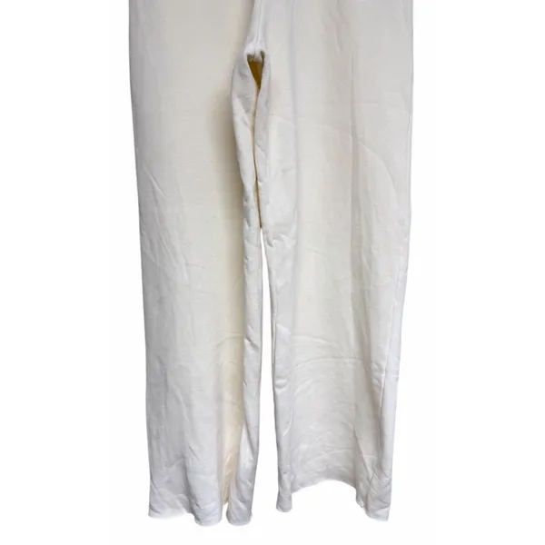 Aviator Nation Wide Leg Pocket Sweatpants Vintage White Women's‎ Size Medium - Image 4