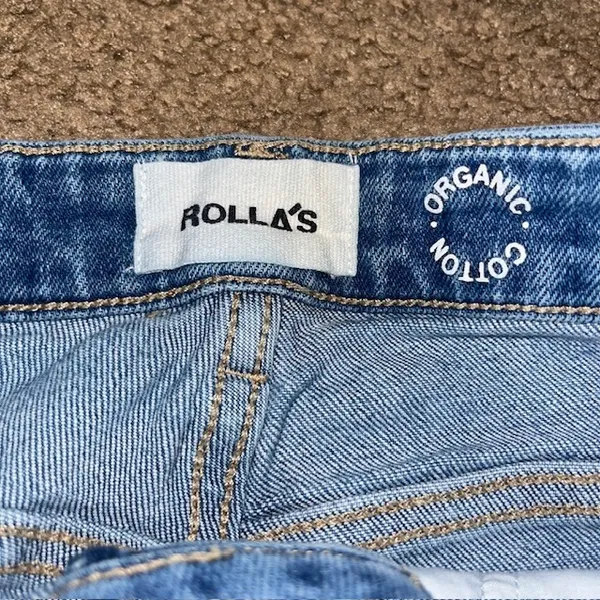 Rolla's Eastcoast Flare Jeans High Rise Wide Leg Blue 25‎ - Image 8