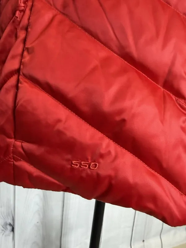 The North Face Aconcagua 550 Down Puffer Vest Womens Sz L Red Full Zip Quilted - Image 4