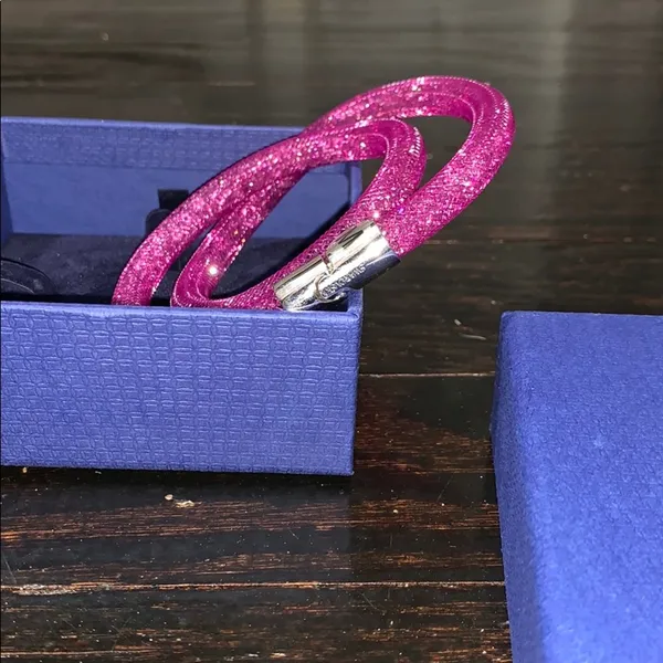 Swarovski Stardust Double Wrap Lamé Bracelet 40cm - Image 7