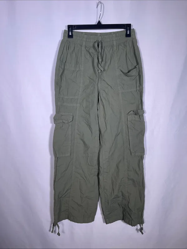 Aerie Womens High Waisted Baggy Cargo Pant Green Xs - Image 2