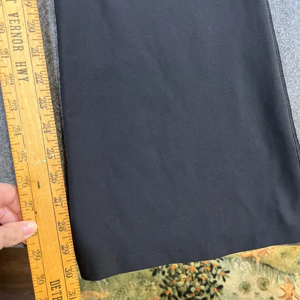 Old‎ Navy Active PowerSoft Extra High Rise Flare Leggings Black Womens Medium - Image 5