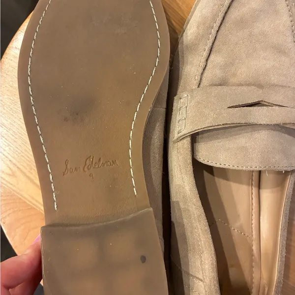 Sam Edelman Light Brown Suede Loafers - Image 2