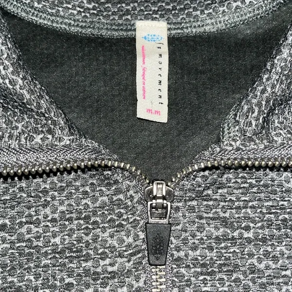 Free People Movement Off The‎ Grid Jacket Flare Sleeve Charcoal Combo Medium - Image 8