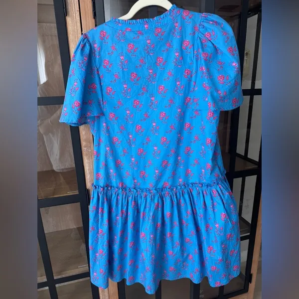 Sugarlips Valentina Floral Rock A By Trapeze Mini Dress babydoll ruffle drop hem - Image 3