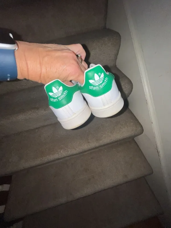 Adidas Stan Smith White Green Women's Sneakers Size 6 M20605 - Image 3