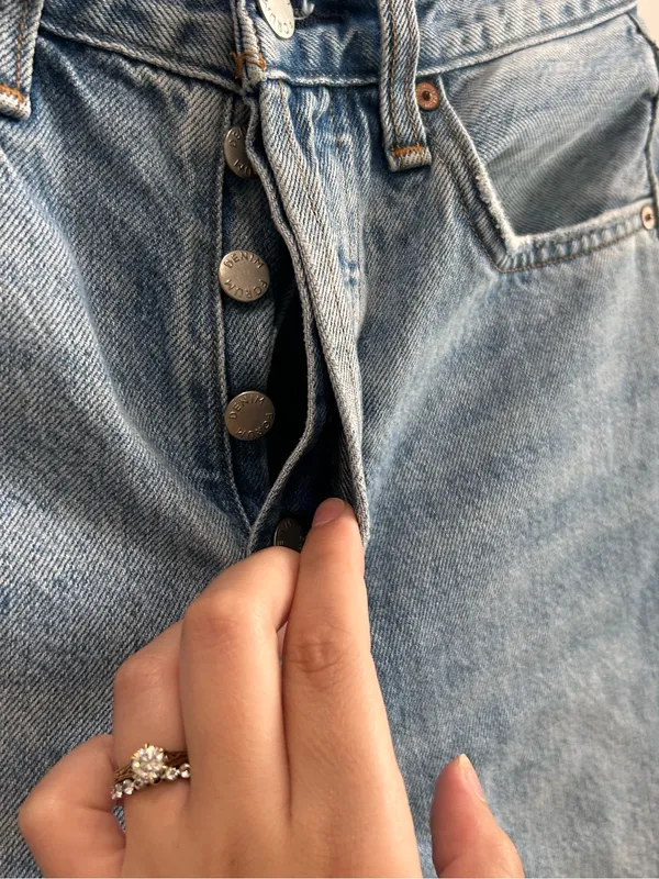 Aritzia Denim Forum The Joni High Rise Loose Jeans 29L Size 25 Blue - Image 7