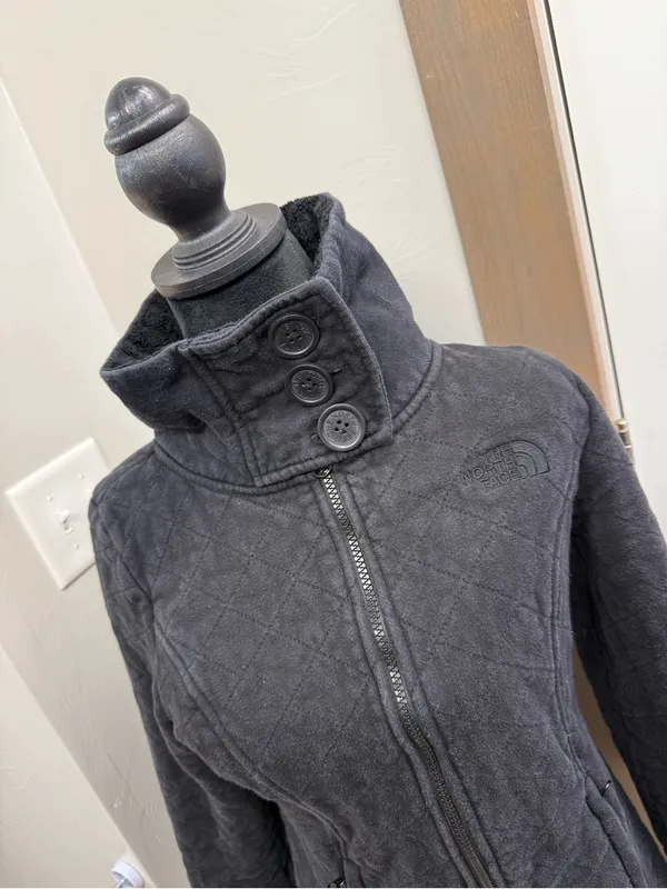 The North Face Quilted Funnel Neck Jacket Casual Mid-weight Fall Winter Full Zip - Image 2