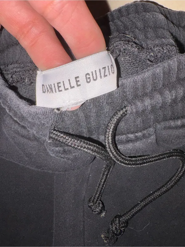 Danielle Guizio Black Drawstring Sweatpants - Image 2