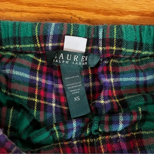 Lauren Ralph Lauren Plaid Pajama Pants XS - Image 4