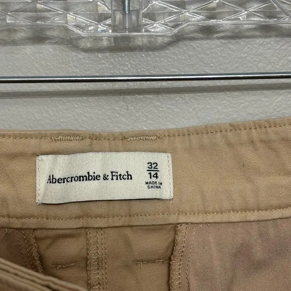 NEW Abercrombie Women’s Cotton Khaki Chinos in Light Tan - Size 14/32 - Image 4