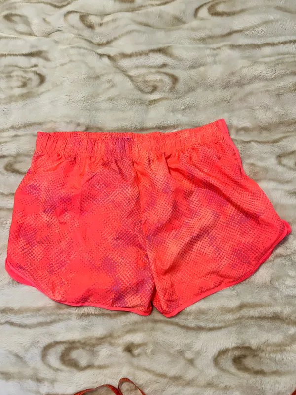 Nike Women’s Neon Coral Athletic Shorts - Image 3