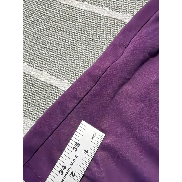 Fabletics Womens Purple Paperbag Waist Shorts‎ Drawstring Casual Lounge Size M - Image 5