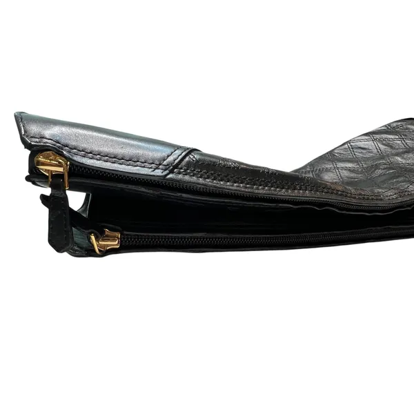 5.5 Tory Burch Claremont tall riding boots black quilted leather equestrian - Image 6